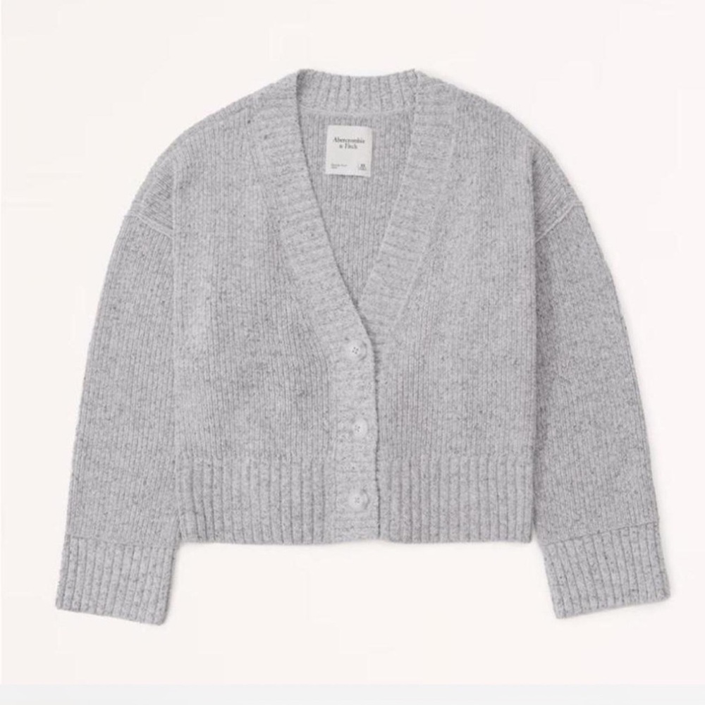 Abercrombie & Fitch Light Gray Women's Cardigan